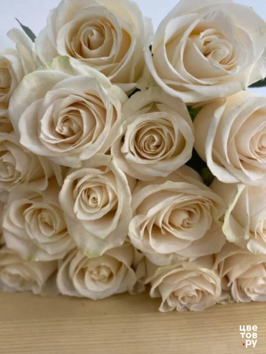 Белые розы - собери свой букет из нужного количества